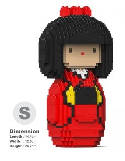 Kokeshi Red 3D Puzzle