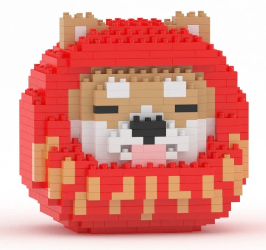 Shiba Daruma Doll - Mini - Tan Face