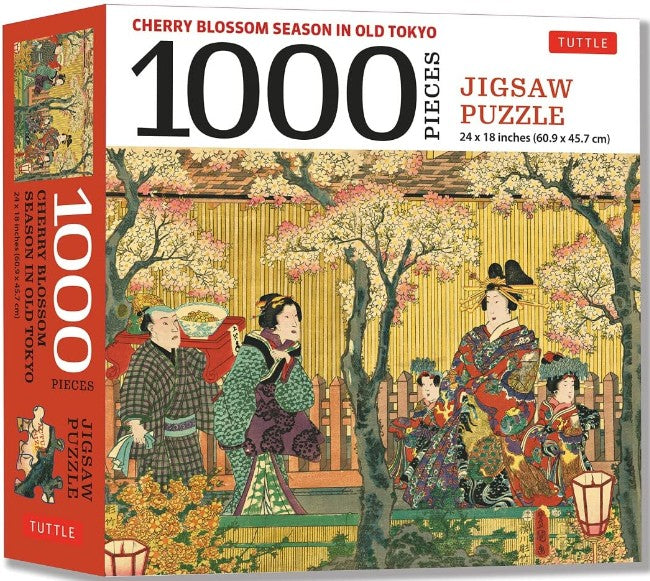 Cherry Blossom Season   Old Tokyo   Jigsaw Puzzle   1000 Pcs