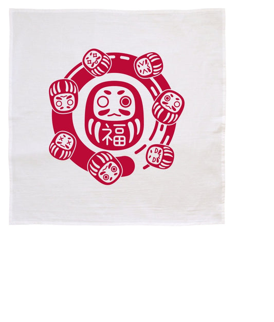 Daruma Flour Sack Dish Towel (1)