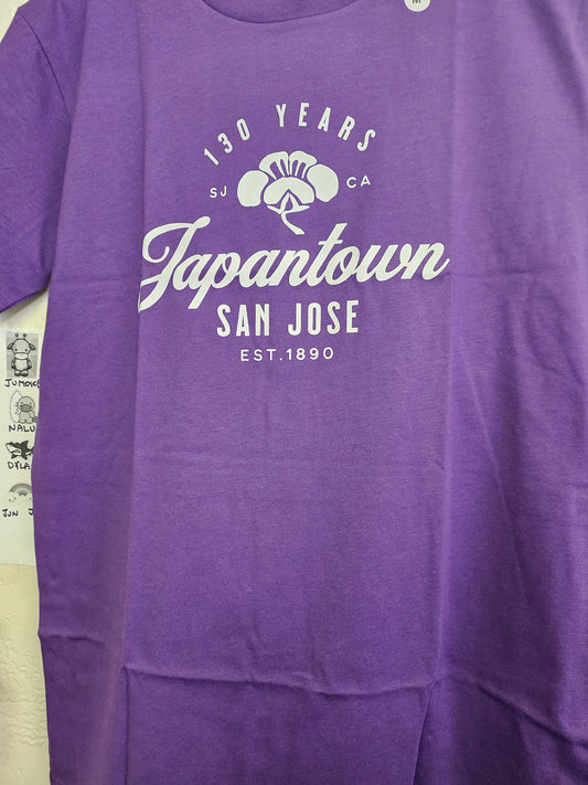 NIkkei Traditions 130th San Jose Japantown Anniversary T Shirt - Purple
